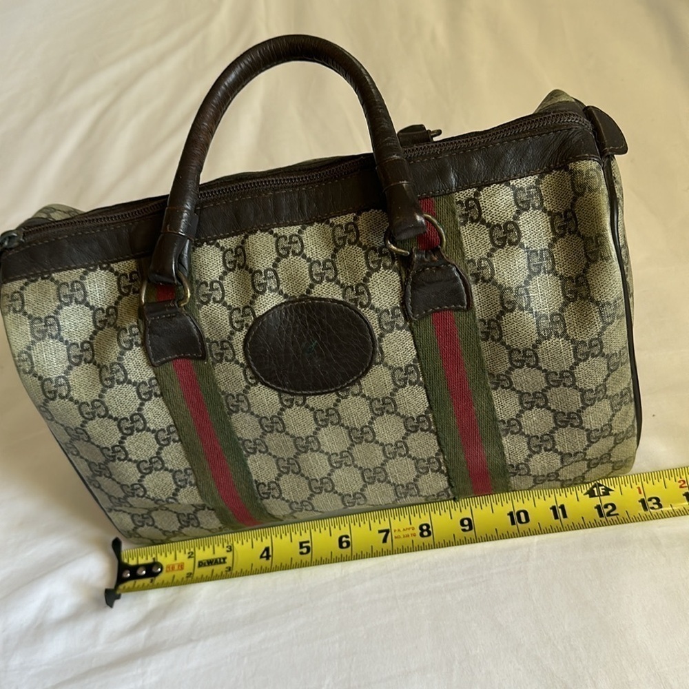 Vintage 80’s GUCCI GG Supreme Boston Bag Vintage - Picture 12 of 16